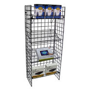 Grid Shelf Display - 2 Straight 2 Slant Shelves