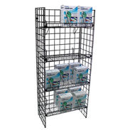 Grid Shelf Display - Straight Shelves