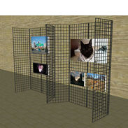 Gridwall Mall Kiosk Wall - 10'L x 6'H