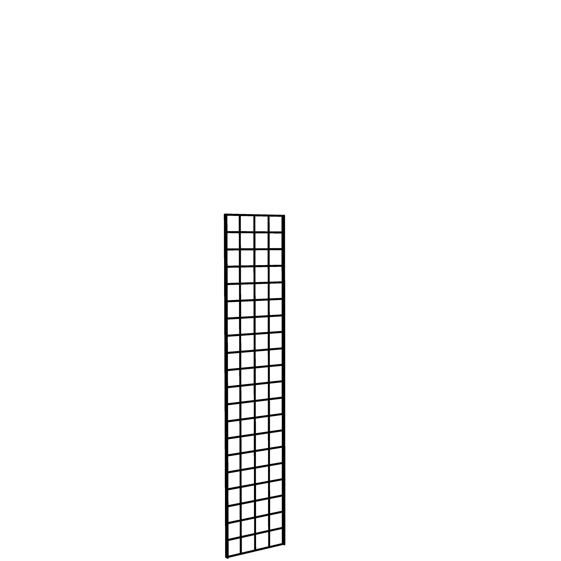 Gridwall Panel 1' x 5' Black