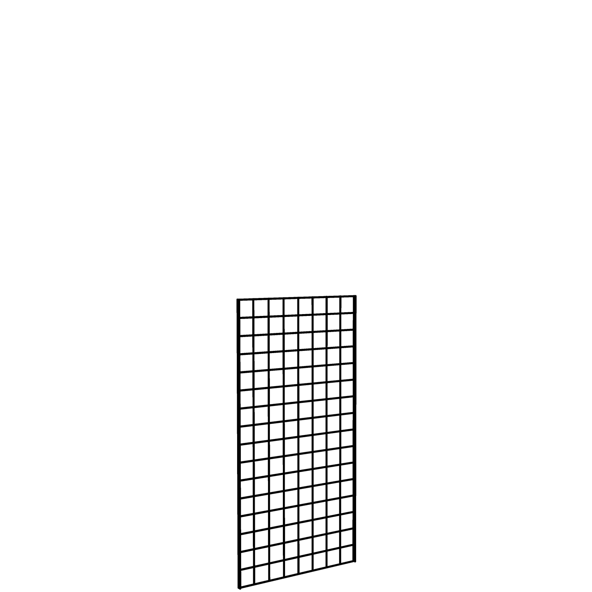 Gridwall Panel 2' x 4' Black