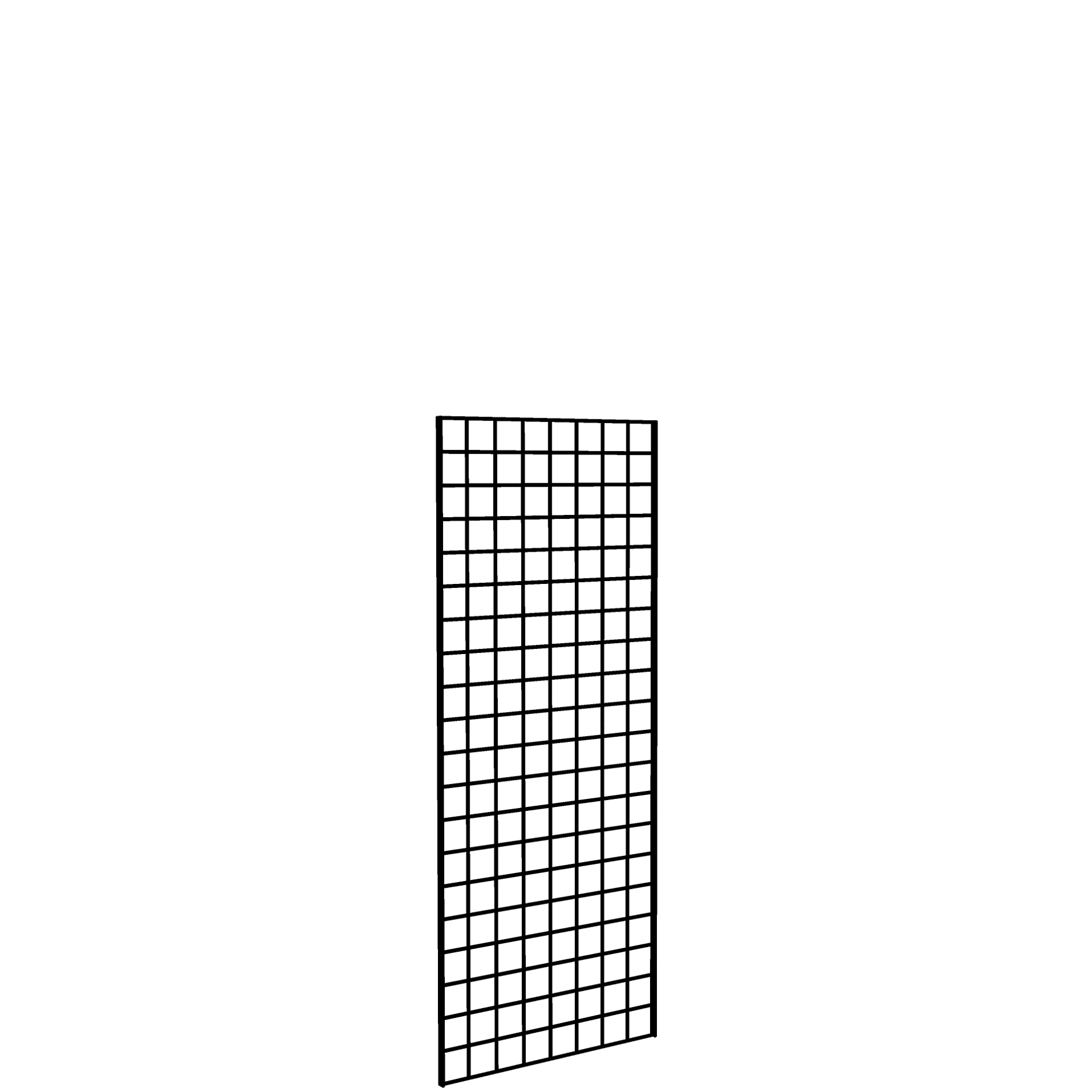 Gridwall Panel 2' x 5' Black