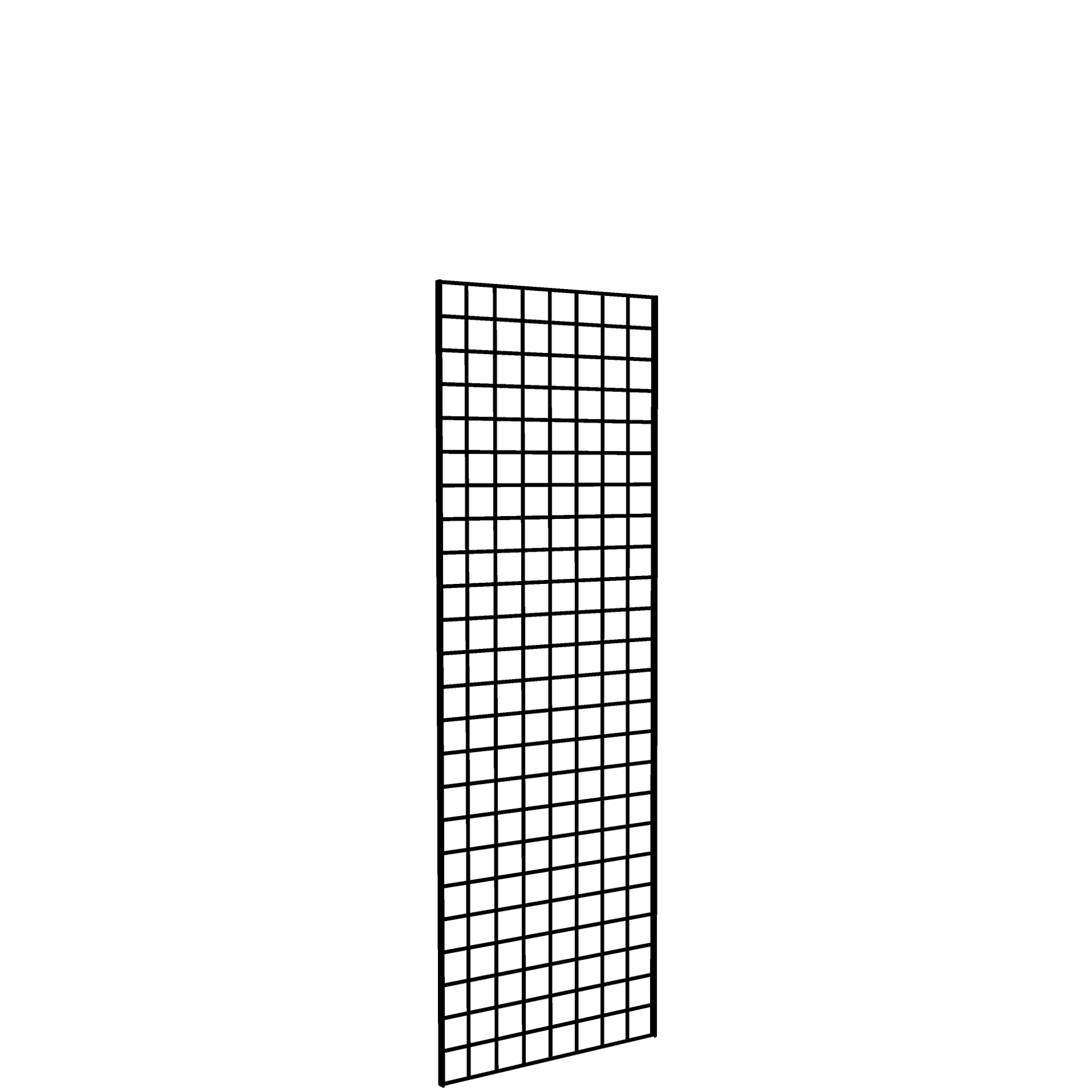 Gridwall Panel 2' x 6' Black