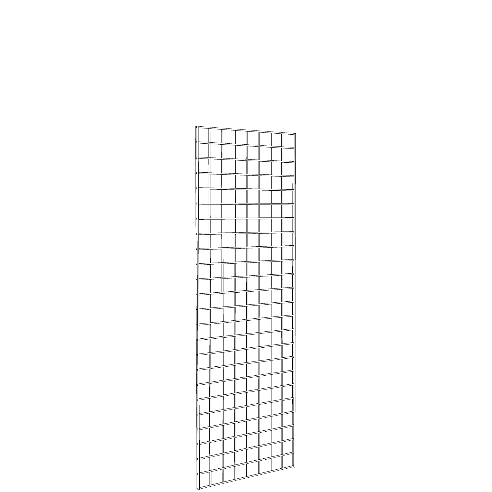 Gridwall Panel 2' x 6' White