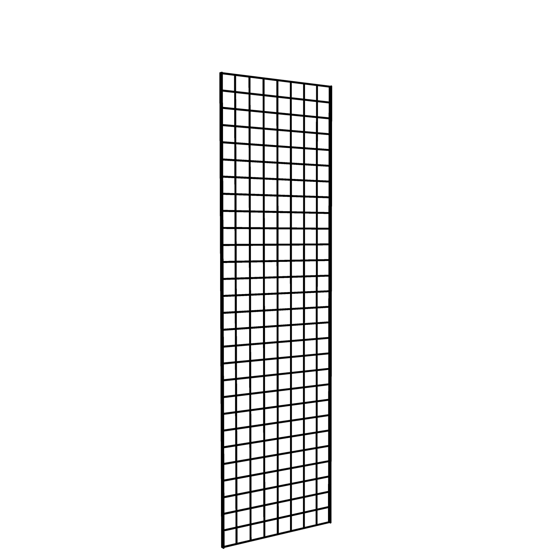Gridwall Panel 2' x 7' Black