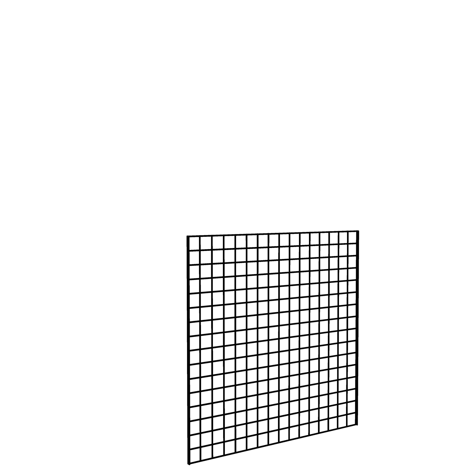 Gridwall Panel 4' x 4' Black