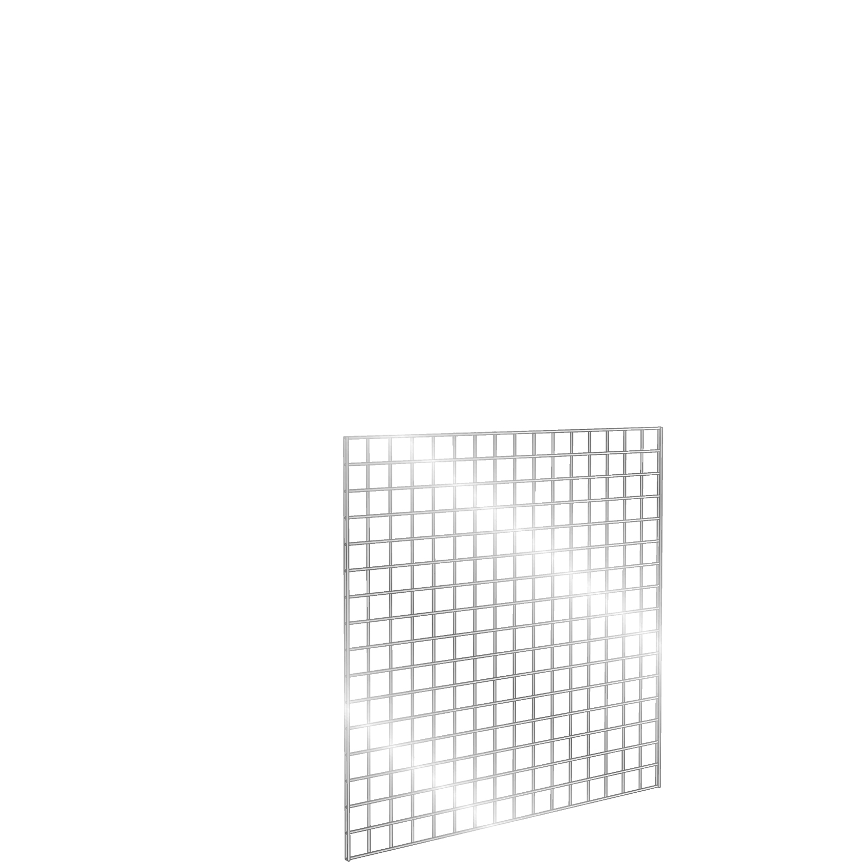 Gridwall Panel 4' x 4' Chrome