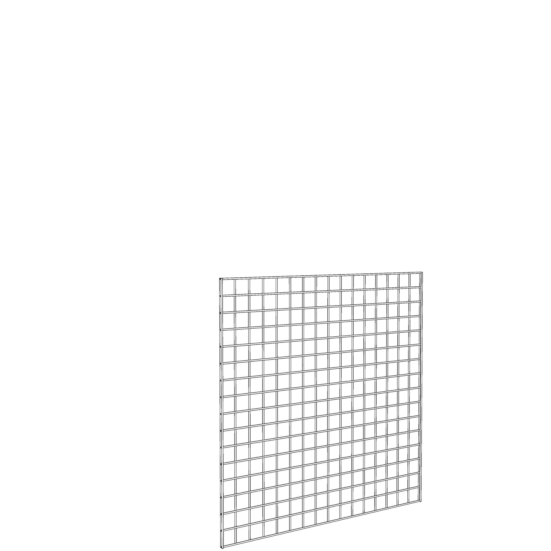 Gridwall Panel 4' x 4' White