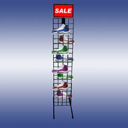 Gridwall Tower Shoe Display - Double Sided