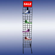 Gridwall Tower Shoe Display - Single Sided