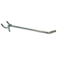 Heavy Duty Pegboard Hook 8"L - Bright Zinc