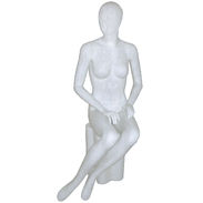 High Gloss Female Mannequin - Seated
