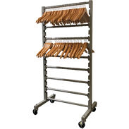 Large Adjustable Rolling Hanger Storage Rack