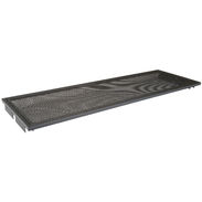 Large Perforate Metal Shelf Matte Black