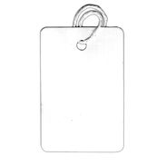 Large Strung Blank White Tag