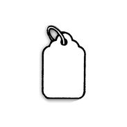 Large Strung Merchandise Tag Blank