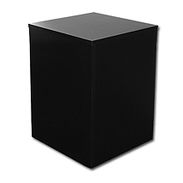 Large Wood Pedestal - Black