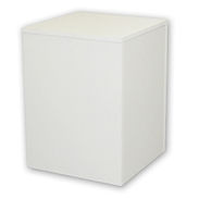 Large Wood Pedestal - White