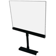 Flat Magnetic Matte Black Sign Holder - Complete