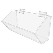 Modular Slatwall Bin System 12"W x 6" H