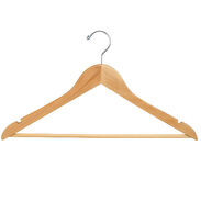 Natural Flat Wood Hangers for Jackets