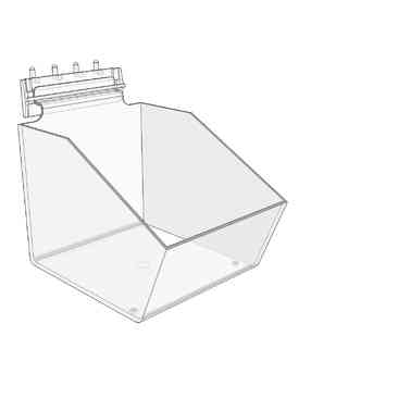 Clear Acrylic Pegboard Bins - 10 Pack Small Organizers For Retail Stores & Home Organization