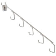 Pegboard 5 Hook Waterfall Chrome