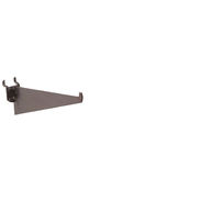 6" Pegboard Shelf Bracket - Brushed Zinc