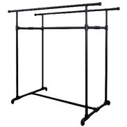 Pro Series Double Rail Pipe Clothing Rack