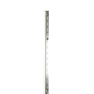 4' Wall Standard Single Slot - Satin Zinc