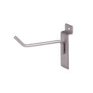 Slatwall Hook - 4" Satin Nickel 