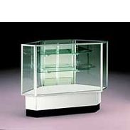 Rear Access Corner Display Case