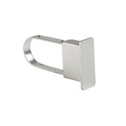 Rectangular Extended End Cap Satin Chrome