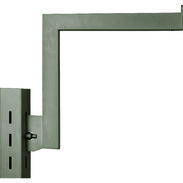 Rectangular Gooseneck Faceout - 12" Satin Nickel