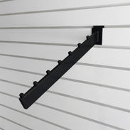 Rectangular Slatwall Waterfall - 7 Cube Black