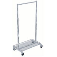 Rolling Rack - Fitting Room Rack with Shelf