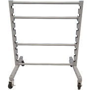 Small Adjustable Rolling Hanger Storage Rack