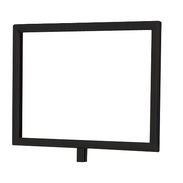 Sign Holder 7"W x 5.5"H - Matte Black