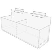 Slatwall Double Display Bin