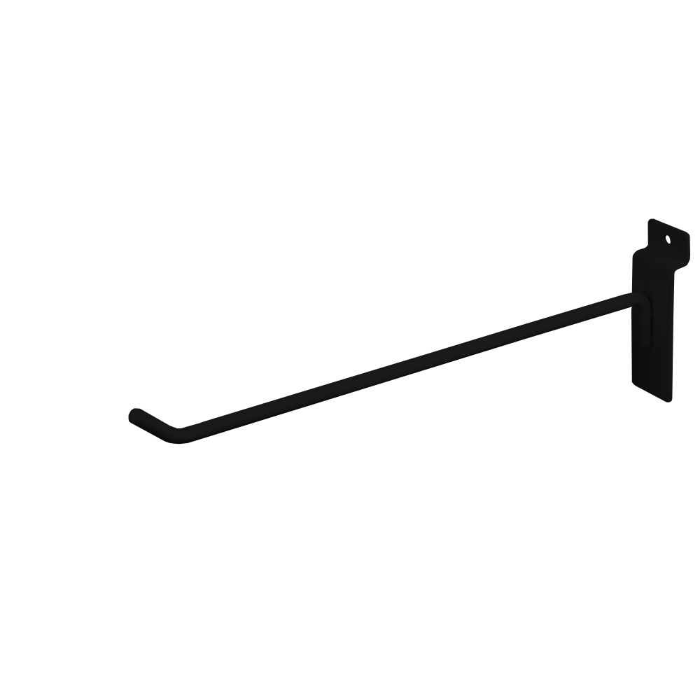 Slatwall Hook - 10" Black