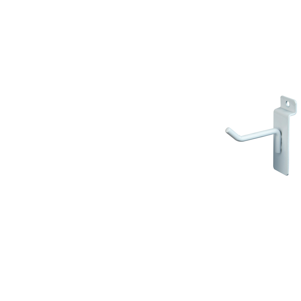 Slatwall Hook - 2" White