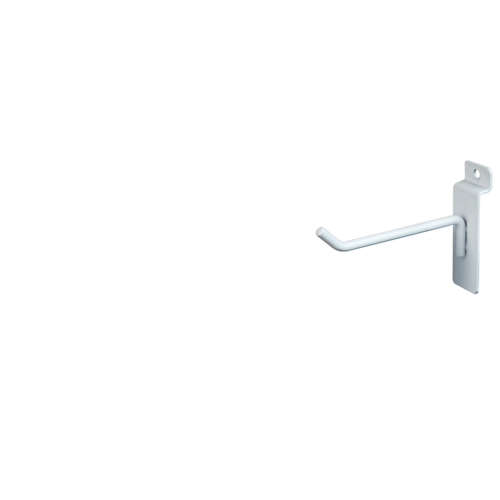 Slatwall Hook - 4" White