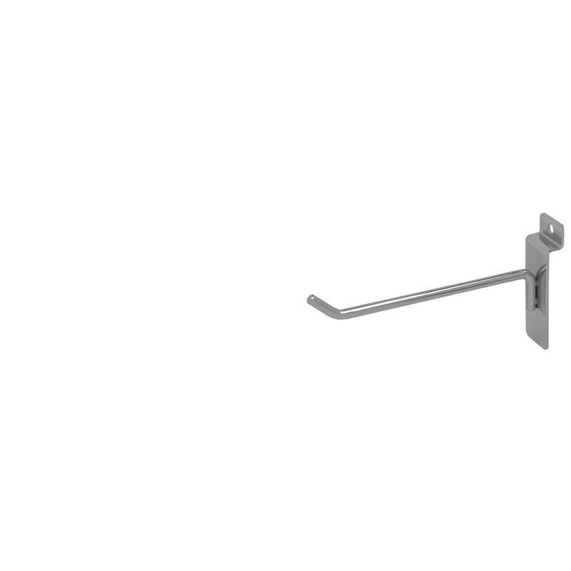 Slatwall Hook - 6" Chrome