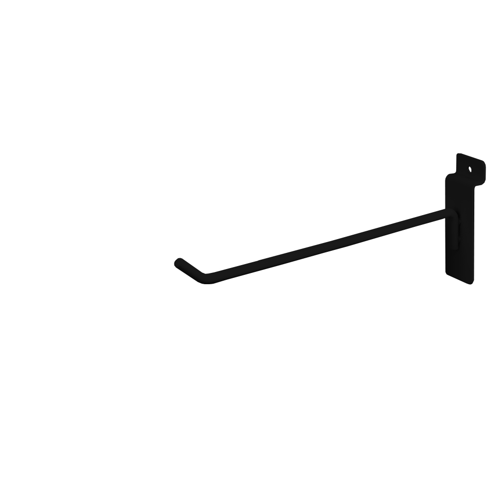 Slatwall Hook - 8" Black