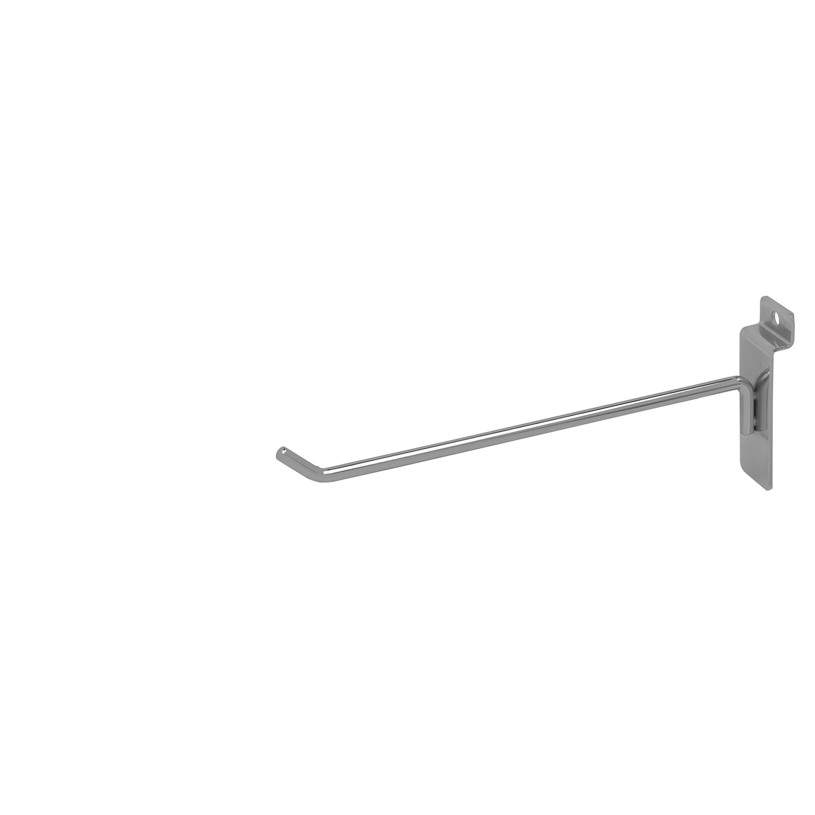 Slatwall Hook - 8" Chrome