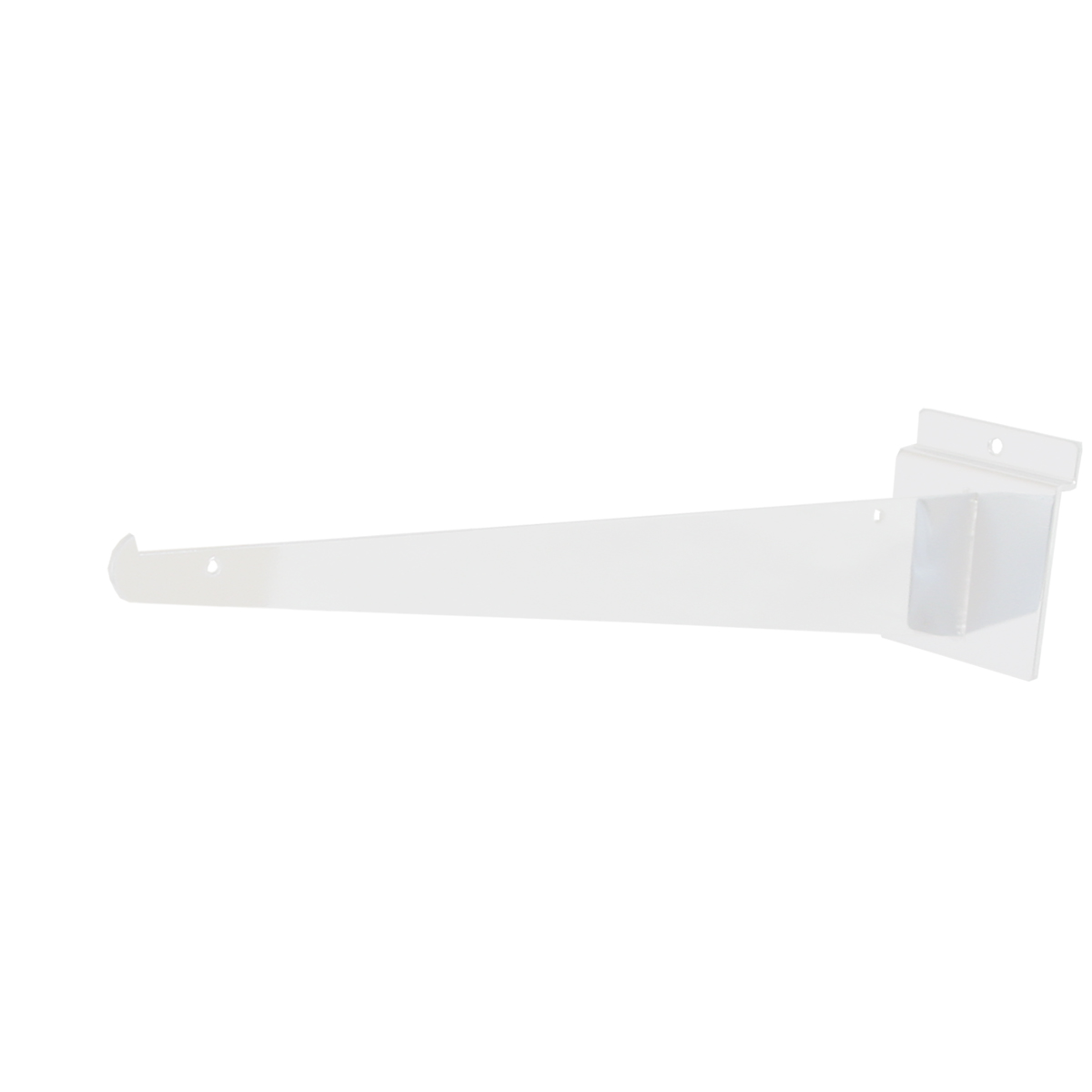 Slatwall Shelf Bracket 14" White