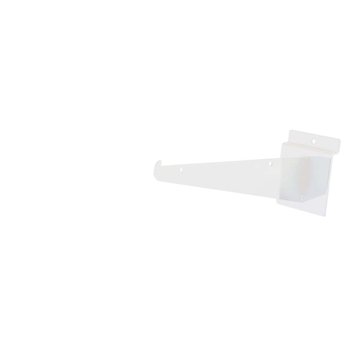 Slatwall Shelf Bracket 8" White