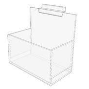 Slatwall Single Display Bin