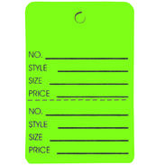 Small Unstrung Tag Lt. Green