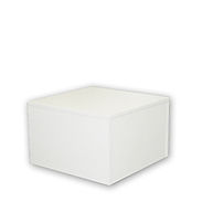 Small Wood Pedestal - White